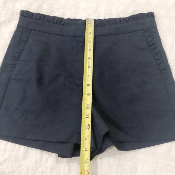 J. Crew Navy Ruffled Shorts - Picture 5 of 6